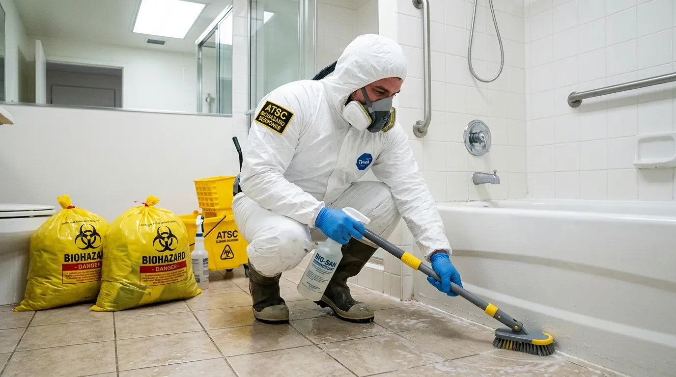 Decontamination equipment deployed for Blood Cleanup in North Tustin